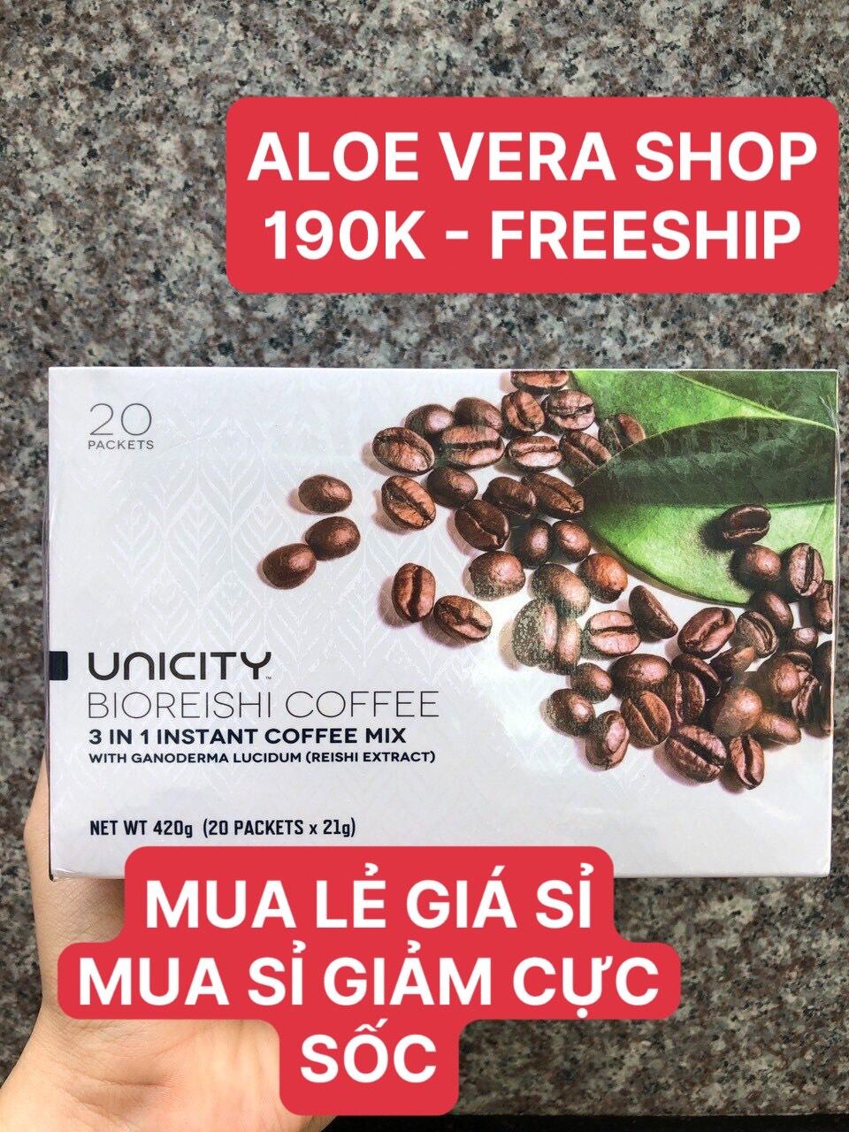 190k Uni Red Ganoderma Coffee 20 packs