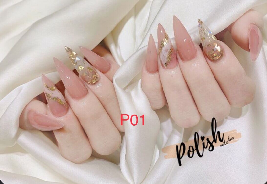 P01 - Bộ 24 Móng Up Nail Form Nhóm Hót Hít - Tặng Kèm Keo Và Dũa
