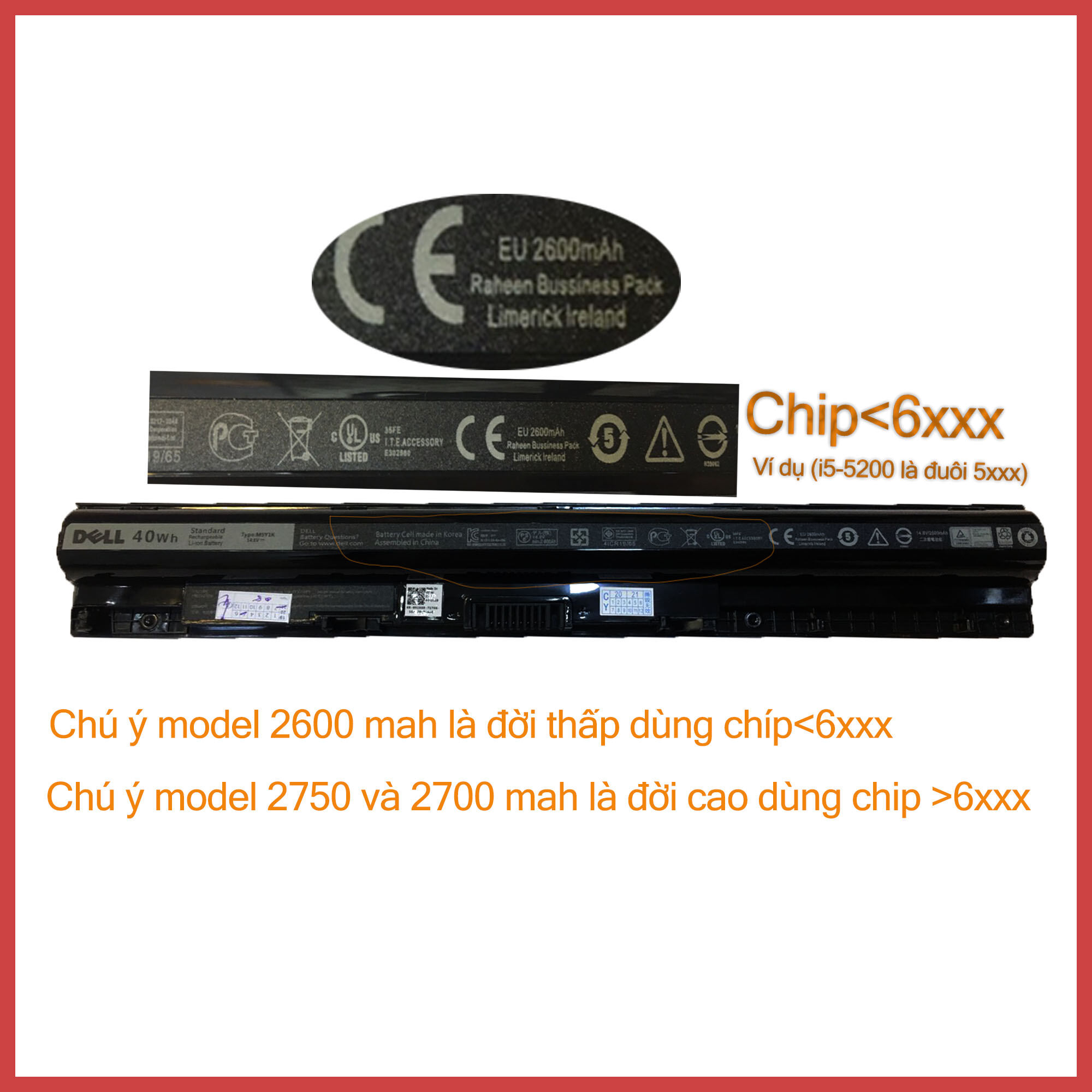 Pin dell Latitude 3570