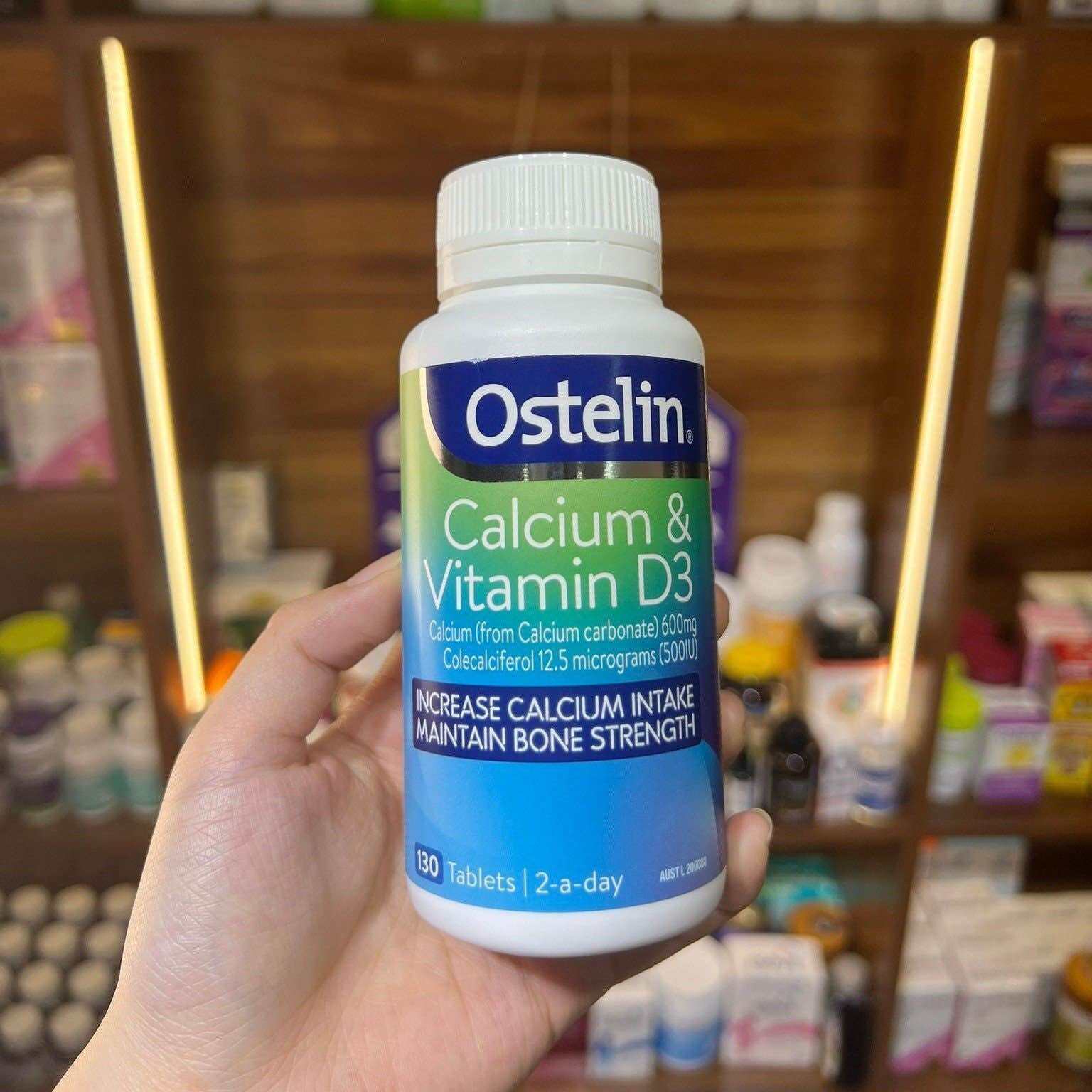 Canxi bầu Ostelin Calcium &amp; Vitamin D3 130 viên