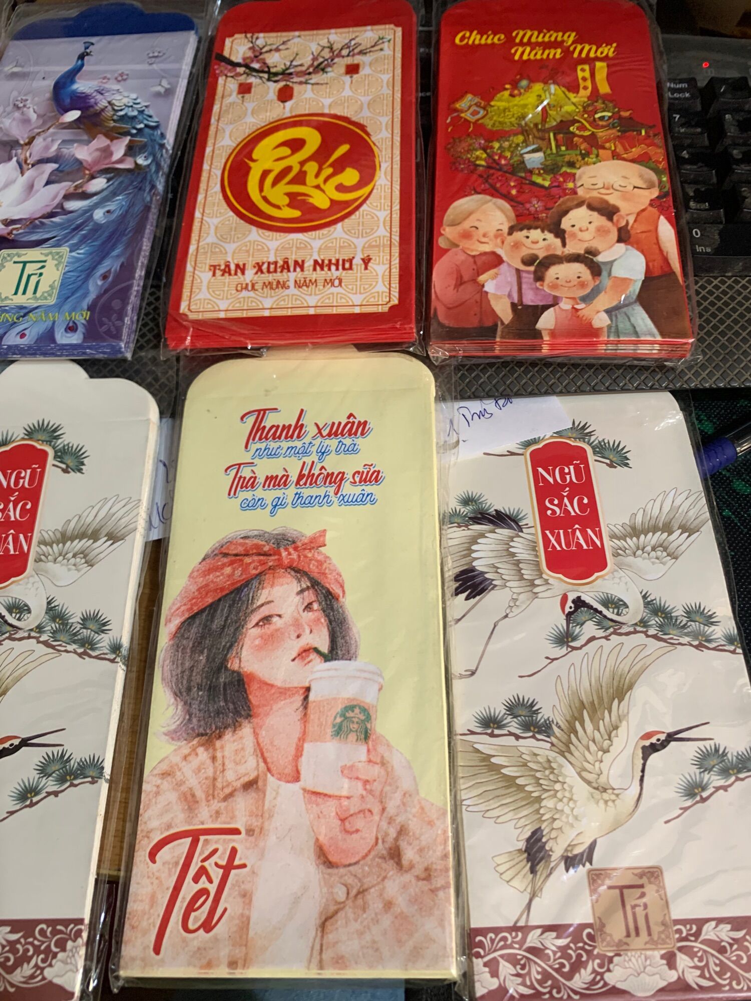 Tập 10 chiếc phong bao lì xì Tết siêu đẹp