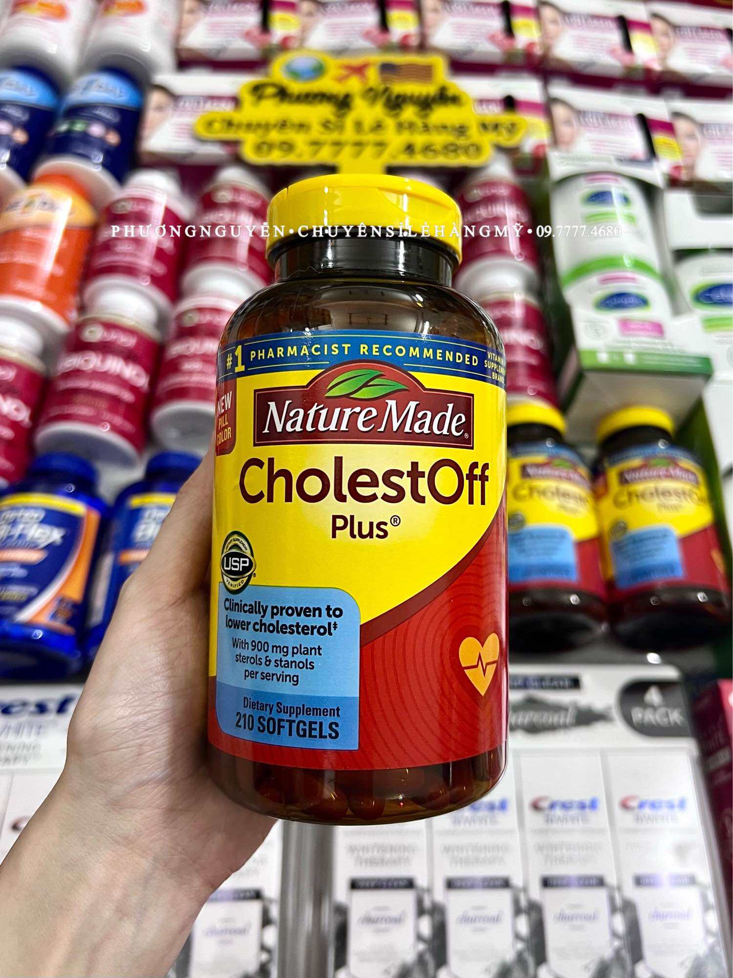 HÀNG MỸ ĐỦ BILL Viên Uống Giảm Cholesterol CHOLESTOFF PLUS NATURE MADE