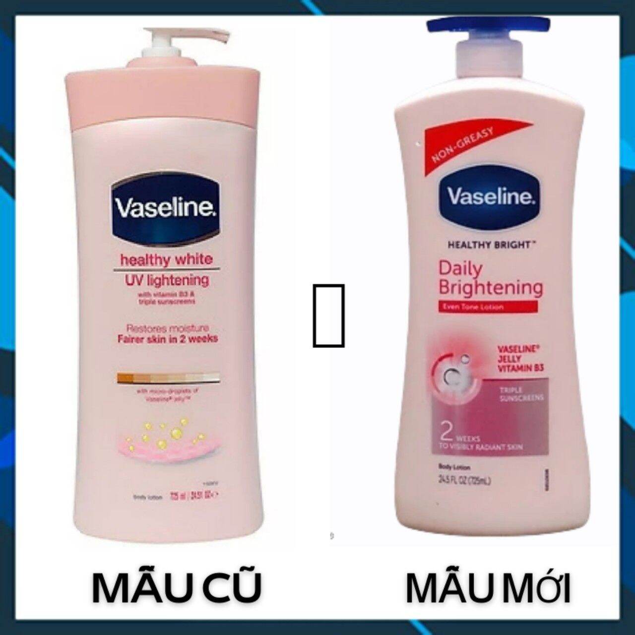 [Hcm](Mẫu Mới) Dưỡng Thể Vaseline Trắng Hồng Da 725Ml