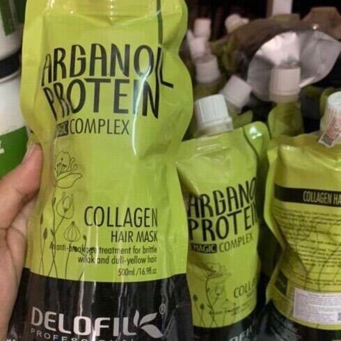 Kem hấp ủ tóc Phục hồi DELOFIL- ARGANOIL PROTEIN 500ml