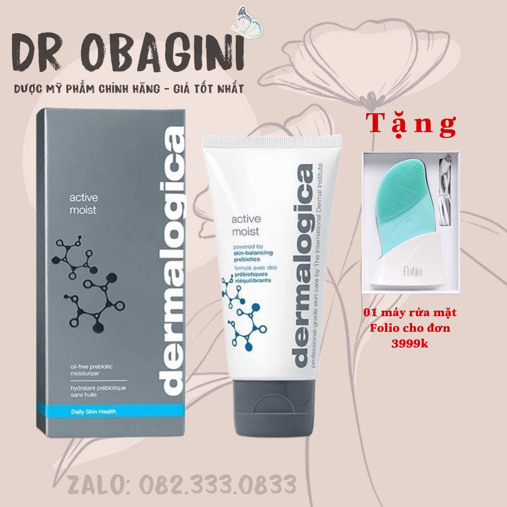 Dermalogica Active Moist Kem dưỡng cân bằng ẩm và giảm dầu nhờn