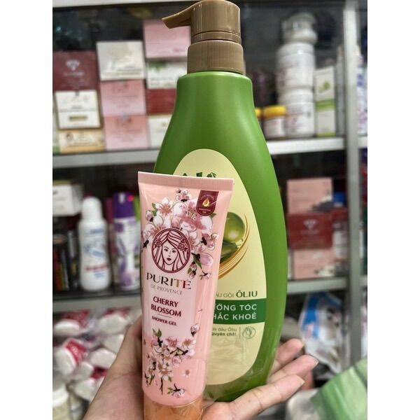 DẦU GỘI ÔLIV DƯỠNG TÓC CHẮC KHOẺ 650ML TẶNG SỮA TẮM,HÀNG CHÍNH HÃNG