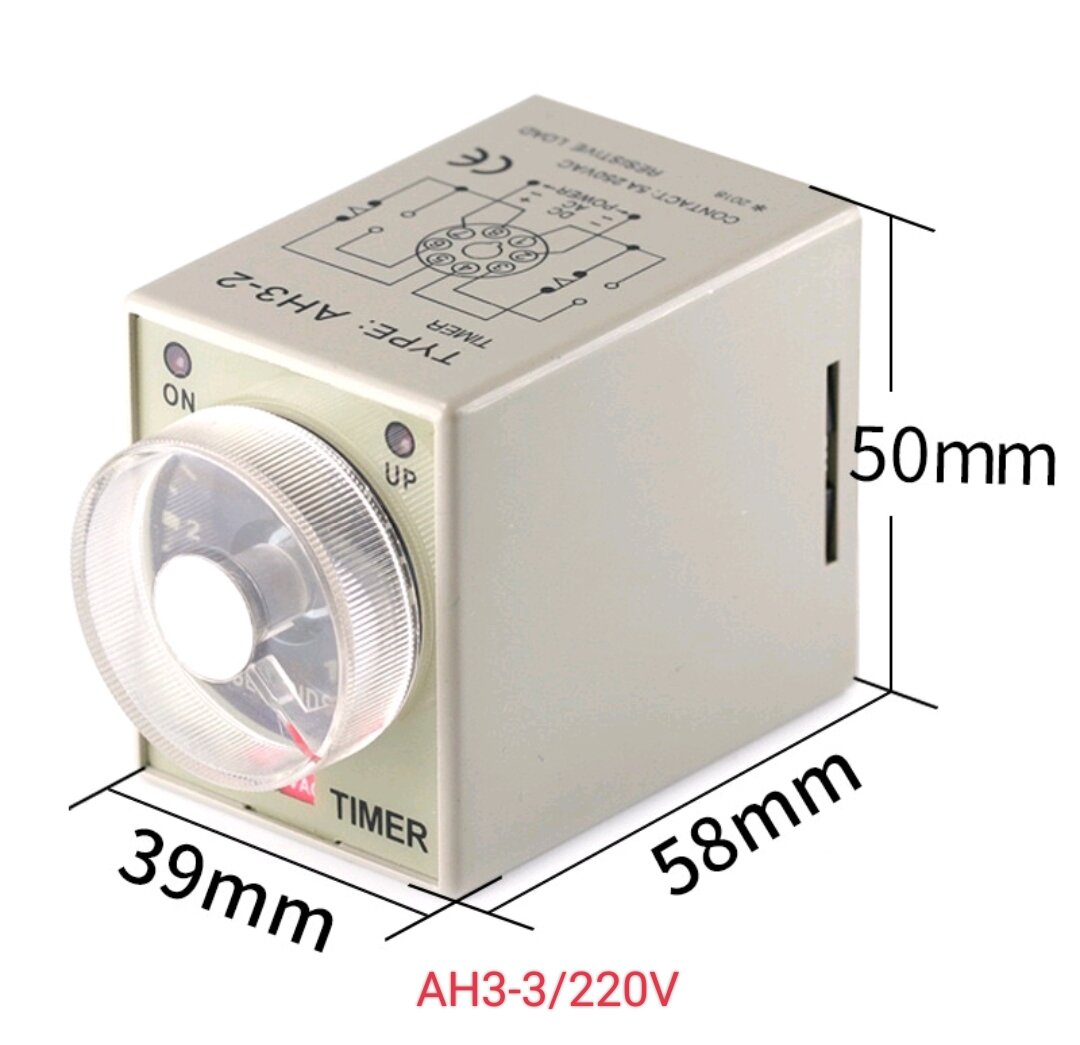 Rơ le thời gian AH3-3 CKCAGNL/CKC-Bộ timer 1s/10s/30s/60s