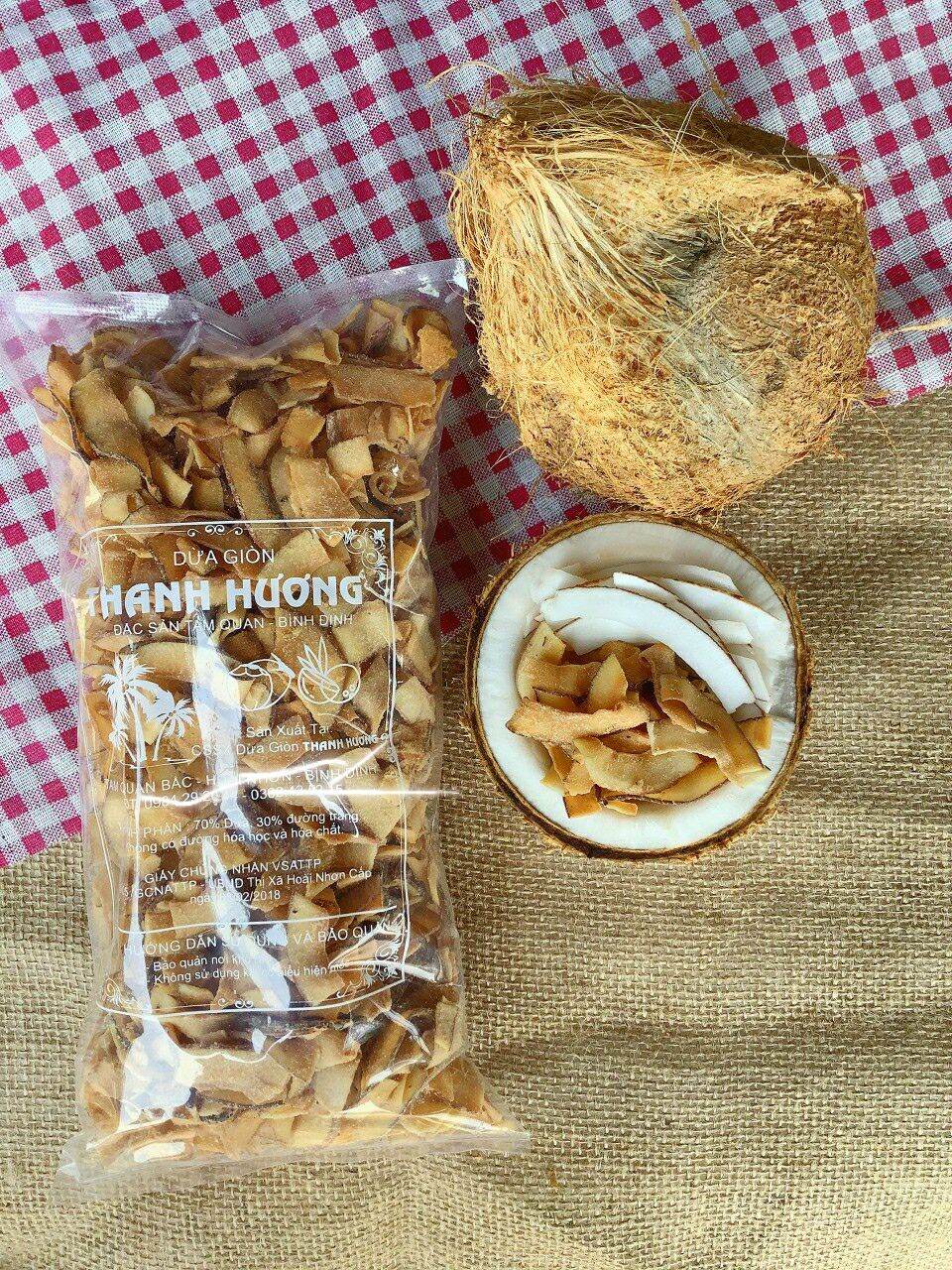 [HCM]250g dừa sấy giòn dùng ăn kem chè trái cây