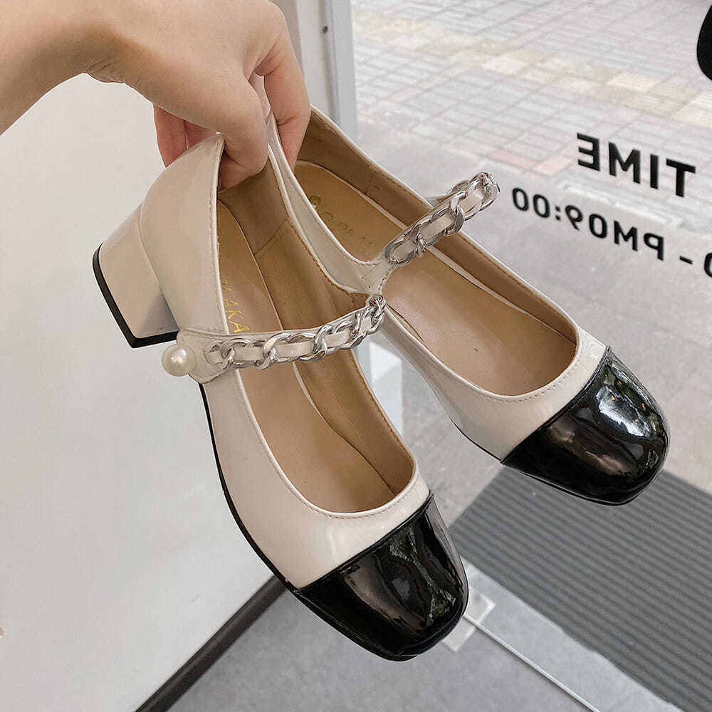 Giày Một Lớp Giày Tods Lười Đầu Vuông Mùa Xuân Hè Mẫu Mới Năm 2021 Đi Bên