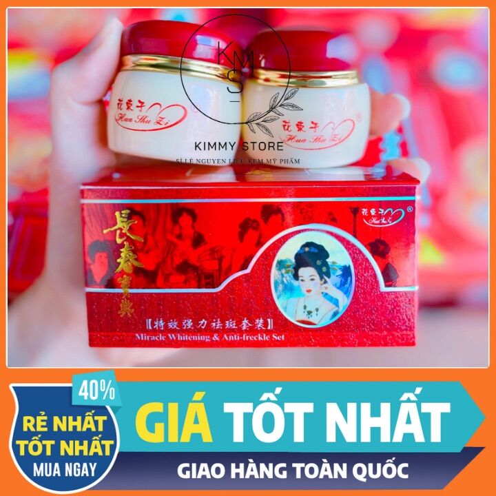 1 cặp kem cô tiên nám đỏ Huashuli
