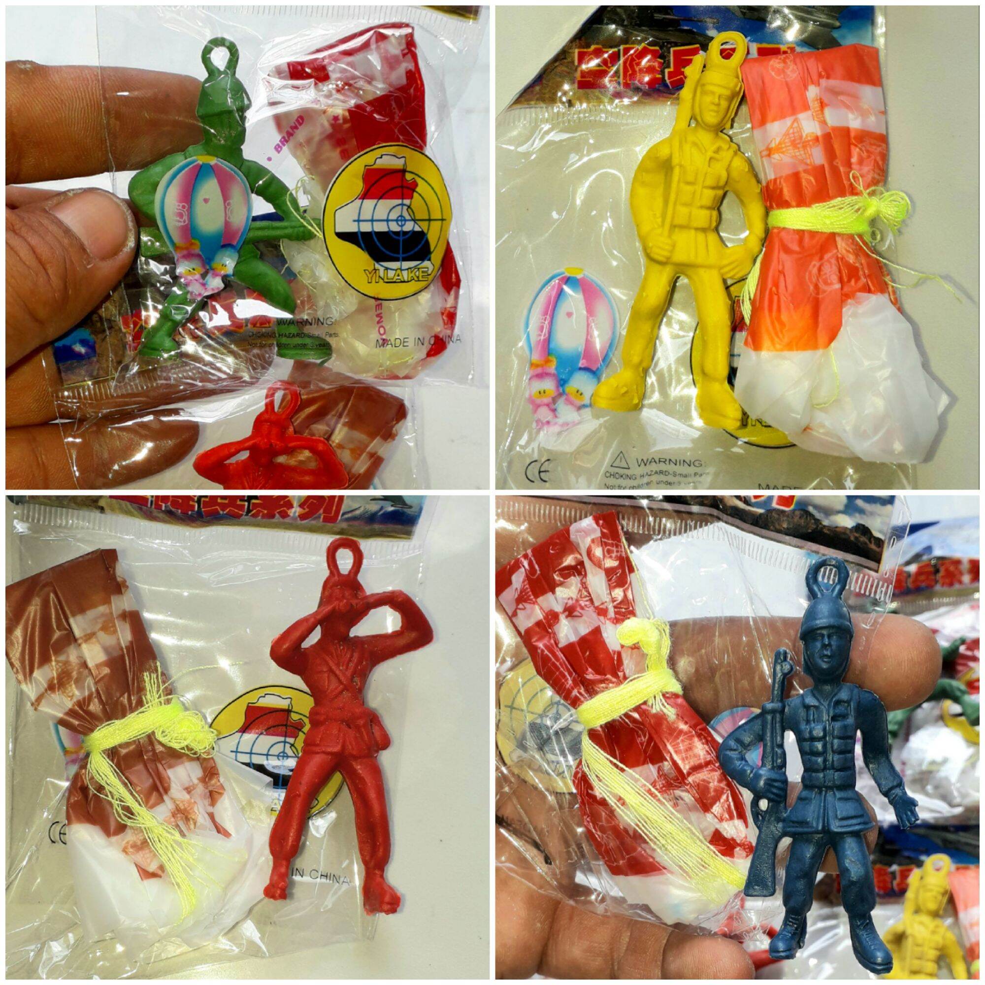 Combo 4 cái mô hình lính nhảy dù tuổi thơ