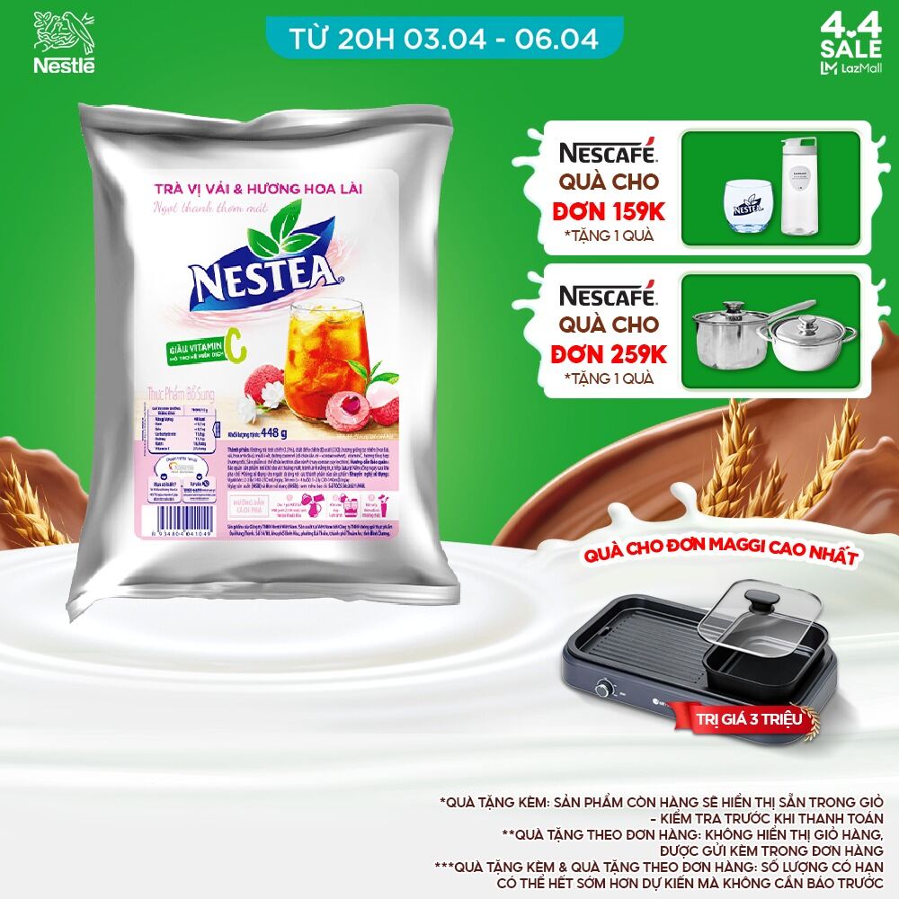 [Freeship Nationwide] Nestea Lychee-Flavored Tea (448g Bag)