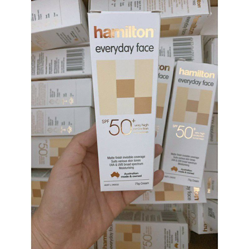 Kem Chống Nắng Hamilton Everyday Face 50+ (Hàng Nội Địa Úc)