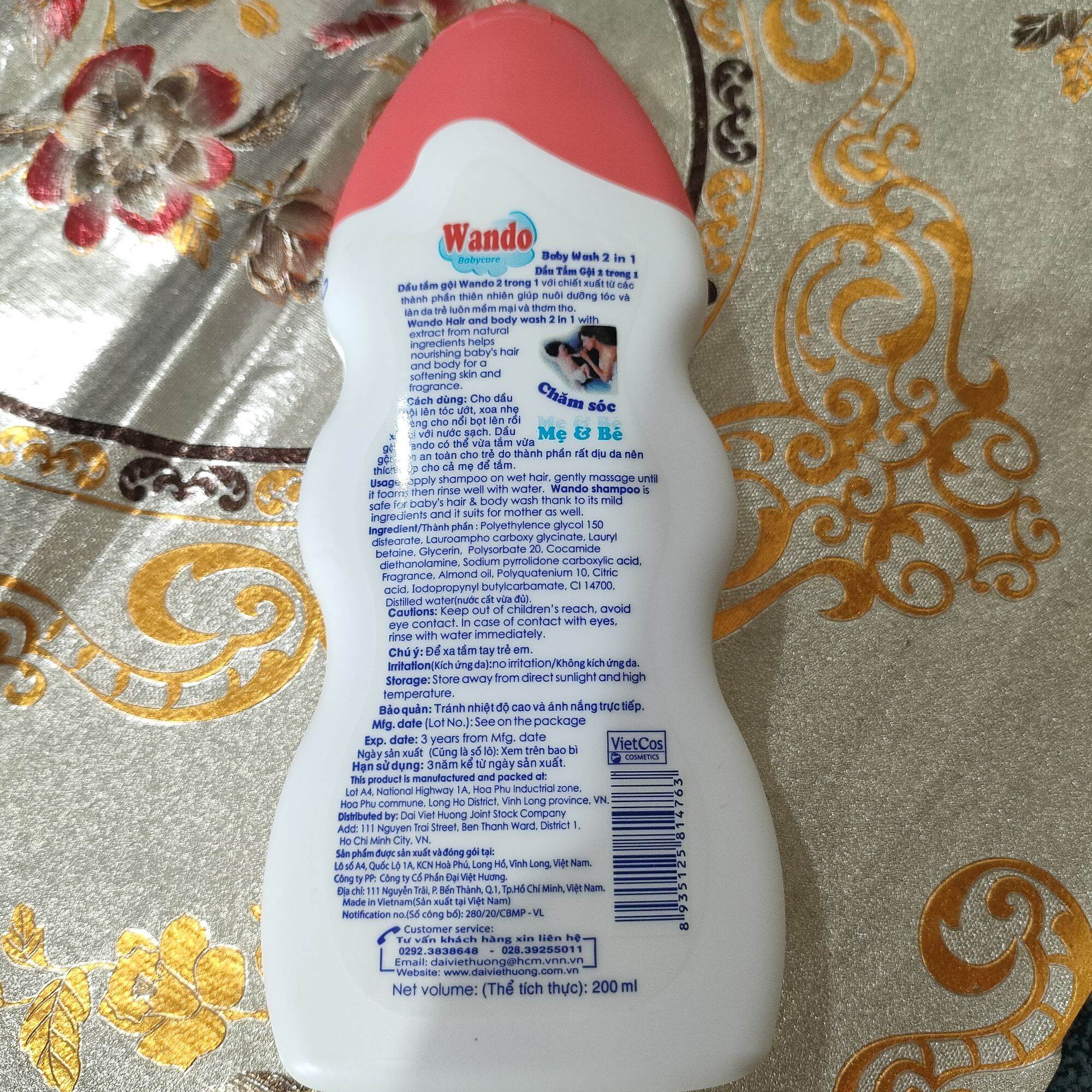 WANDO - DẦU TẮM GỘI WANDO 2 IN 1 ( 500ML)
