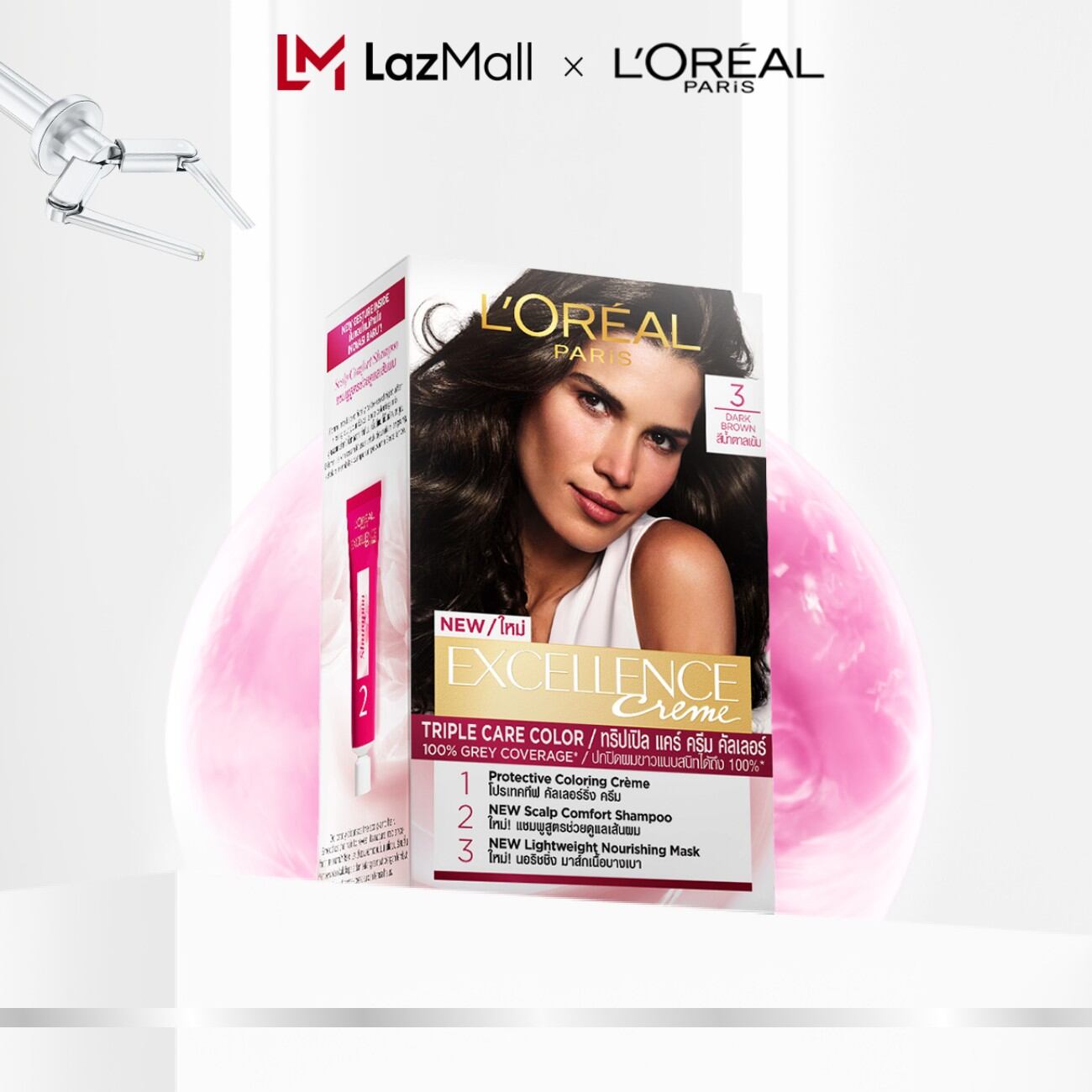 Màu nhuộm dưỡng tóc phủ bạc L'Oreal Paris Excellence Crème 172ml