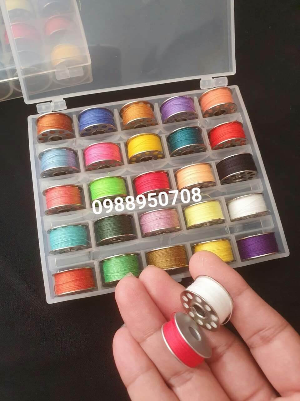 Hộp suốt chỉ 25 khung