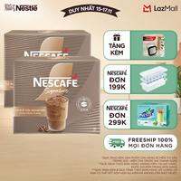 Combo 2 hộp Cà phê sữa NESCAFÉ Signature Hộp 10 gói THƠM NỒNG VỊ ĐẬM