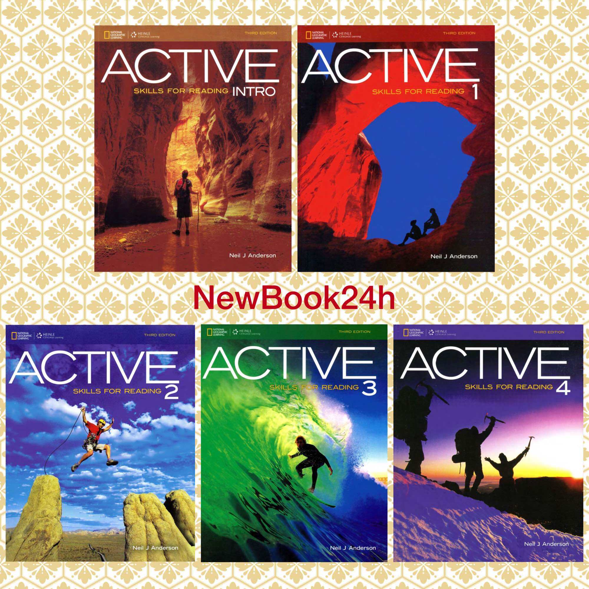 Active Skills For Reading Intro, 1, 2, 3, 4 B.o.o.k [Tuỳ chọn level]