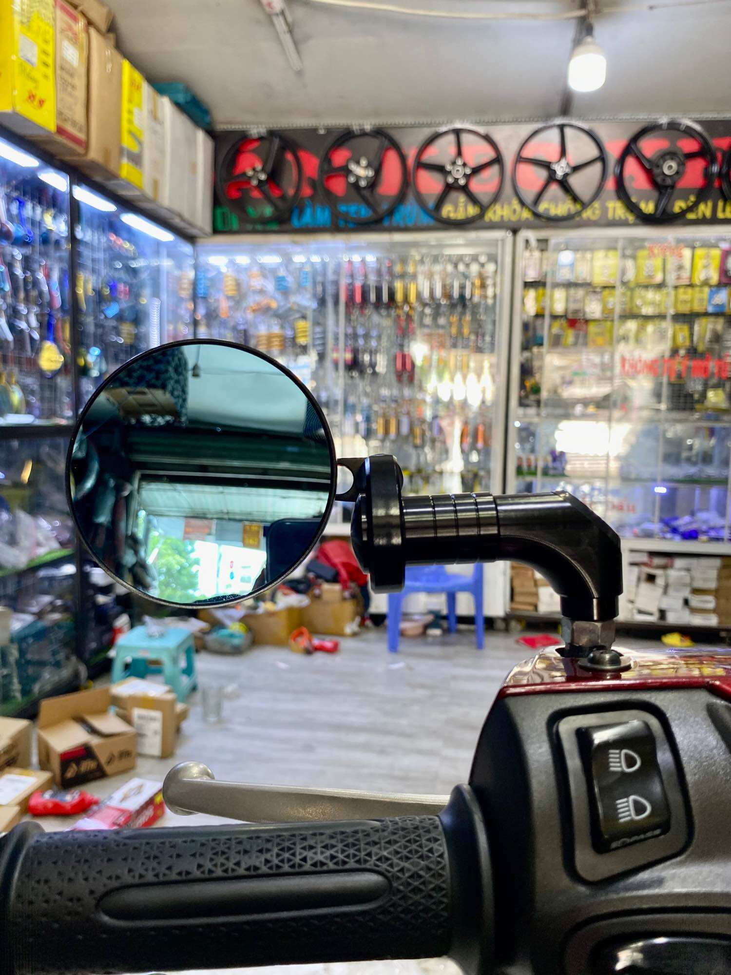 GƯƠNG CHIẾU HẬU M.VIEW TRÒN FULLBOX CAO CẤP ĐỦ PHỤ KIỆN
