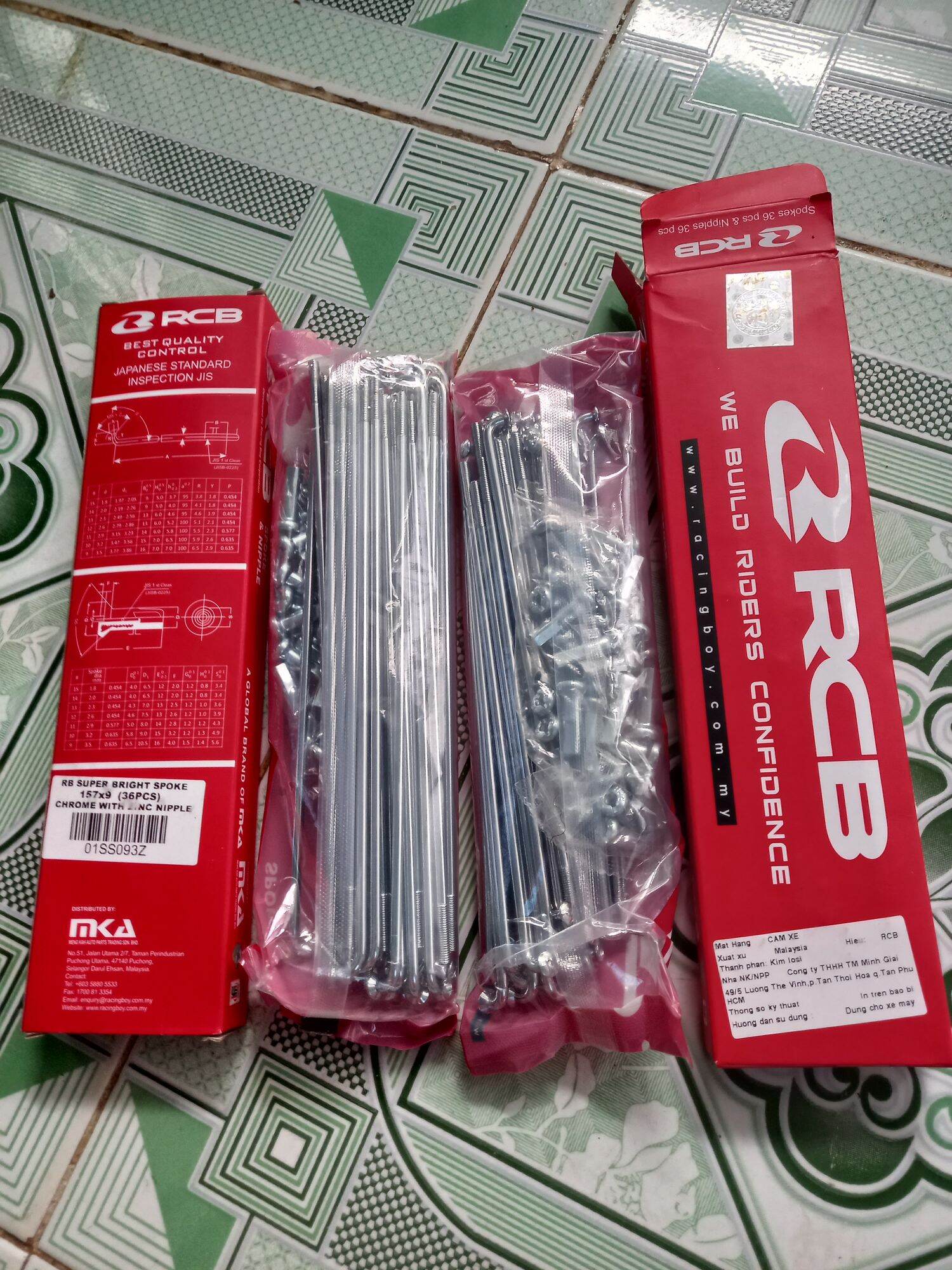 Bộ căm rcb chính hãng 184. 149 cho sirius. ex 210