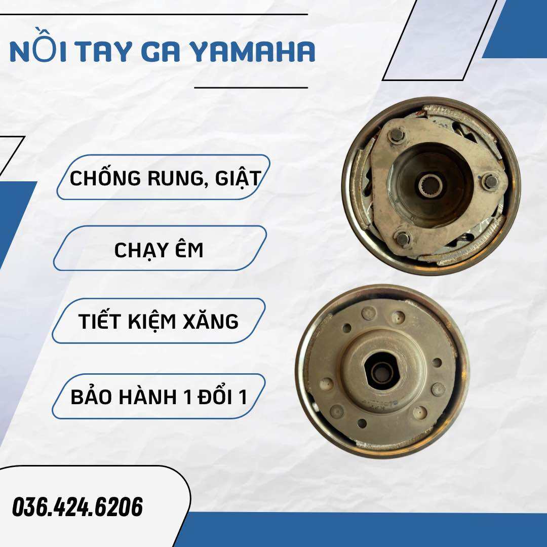 Nồi sau tay ga cho xe Yamaha  (NVX Novou1Novou3 Novou4 Novou5 Novou6 Mio Janus Freego....) bao gồm c