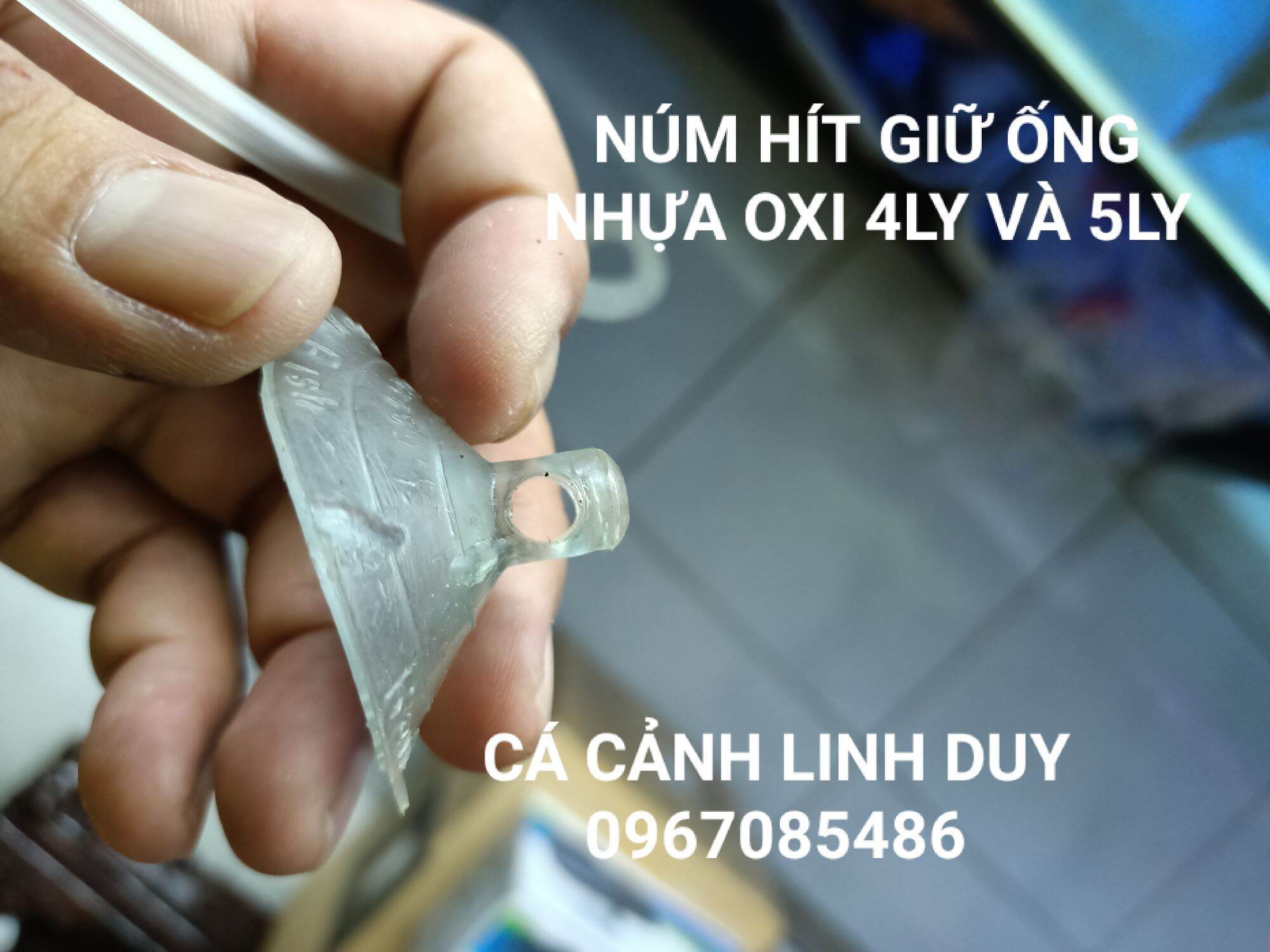 Núm hít giữ dây oxi 4ly và 5ly