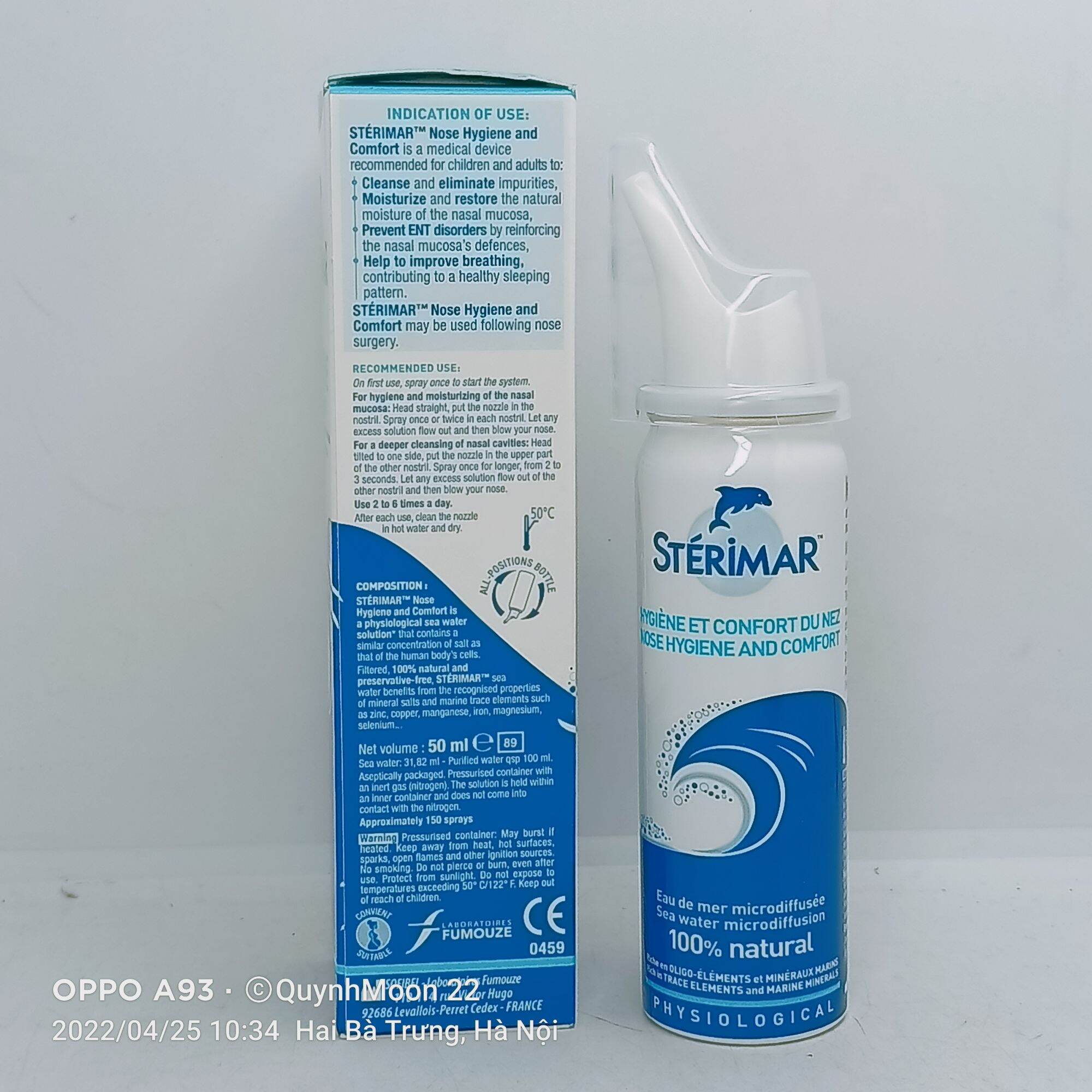 Dung dịch xịt mũi Sterimar người lớn lọ 50ml