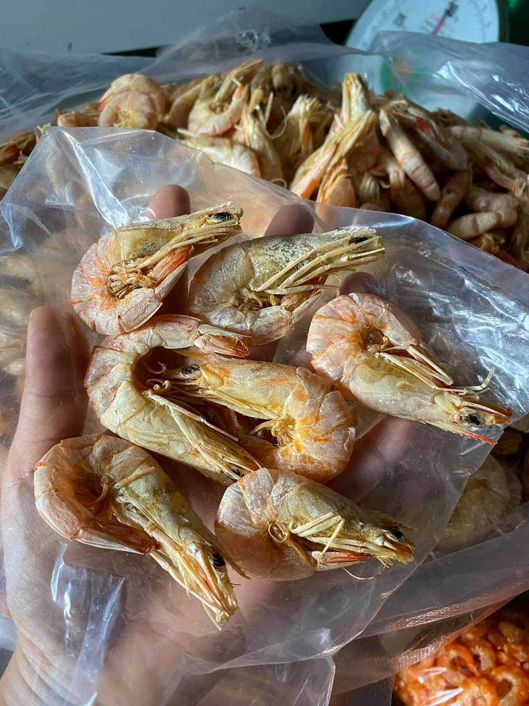 500GR TÔM ĐẤT NGUYÊN VỎ PHƠI KHÔ CÀ MAU