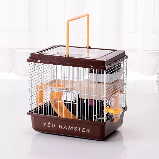 Lồng Ếch nắp mica cho hamster, thú cưng