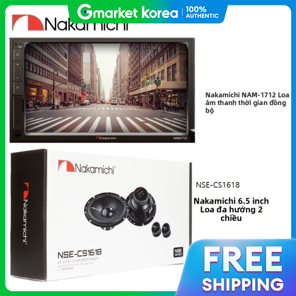 Package Nakamichi Nam-1712 7-Inch Mirroring Support Mekaris Car Av + Nakamichi Cs-1618 6.5 Giá 7,866,600 Đồng*Miễn phí vận chuyển