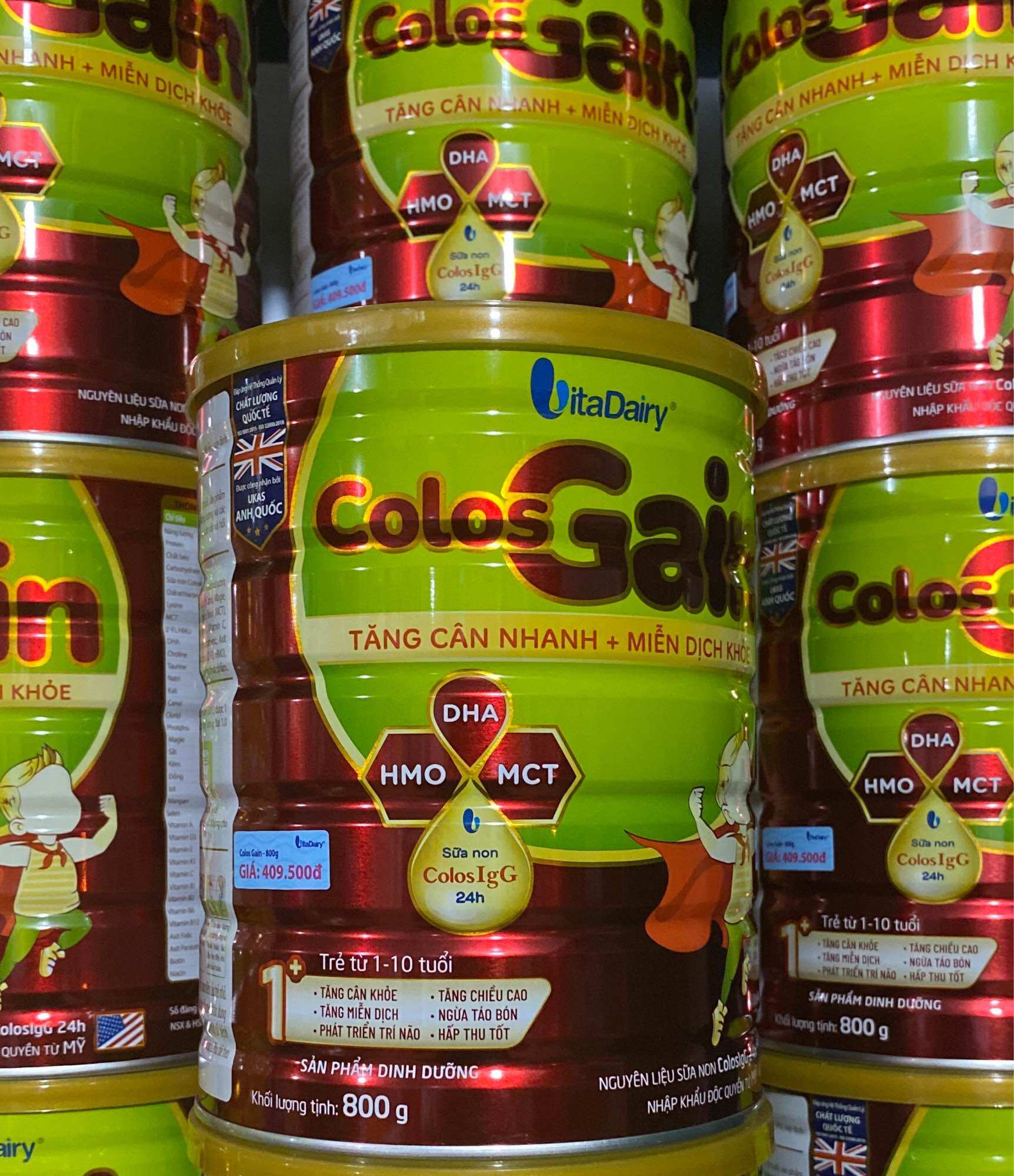 Sữa Colos Gain lon 800g