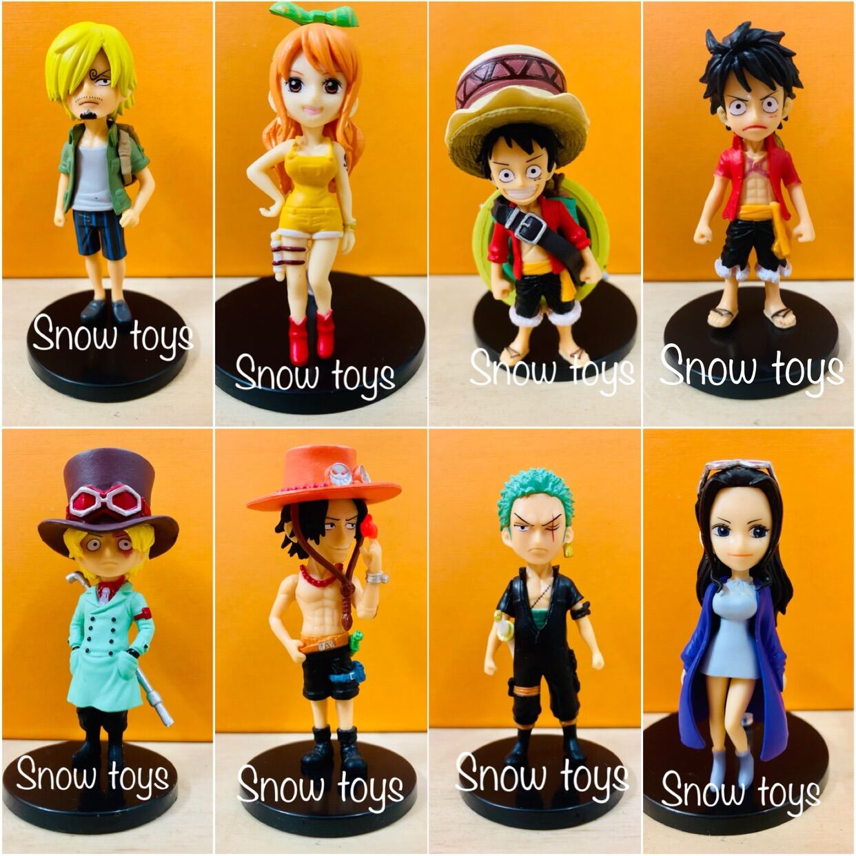 Mô hình chibi one piece OnePiece Luffy Robin Zoro Ace Nami Sabo ...