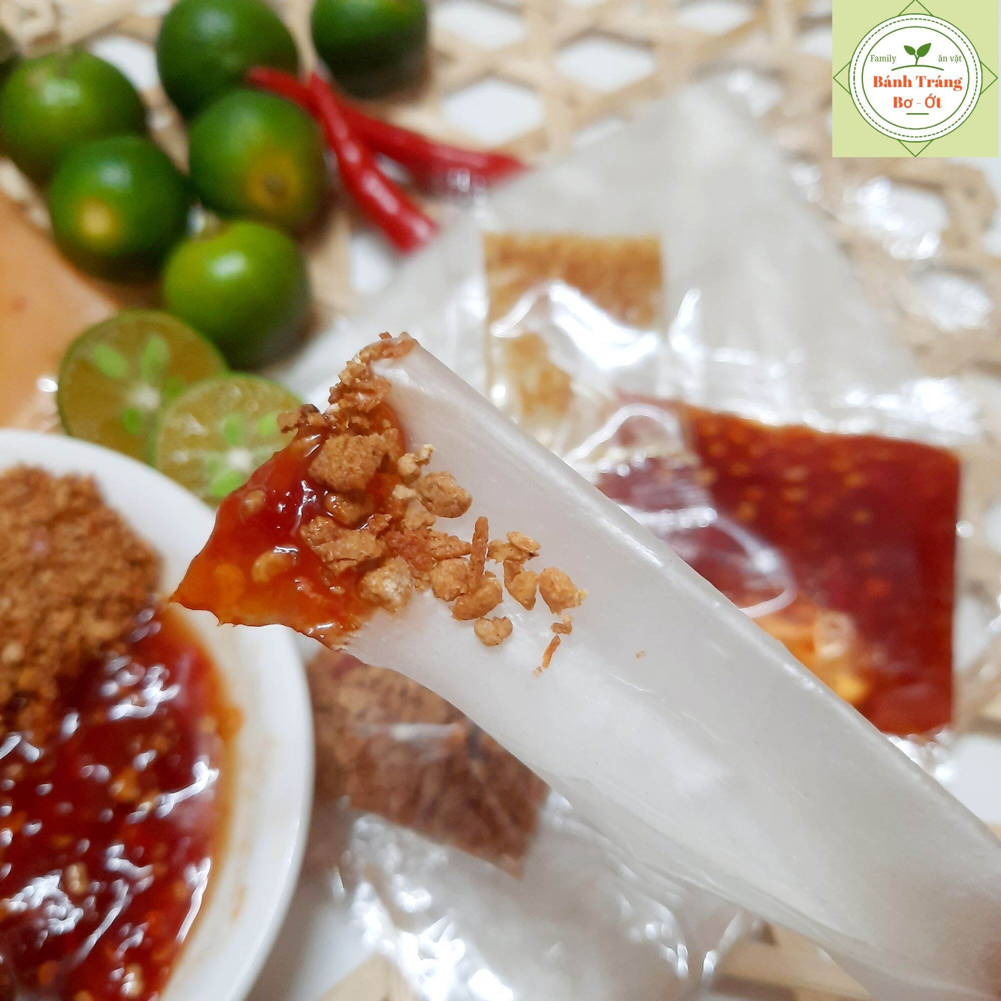 Set 2 Loại Bánh Tráng Me - Ớt (chấm, trộn) - [5bịch Me, 5bịch Ớt]