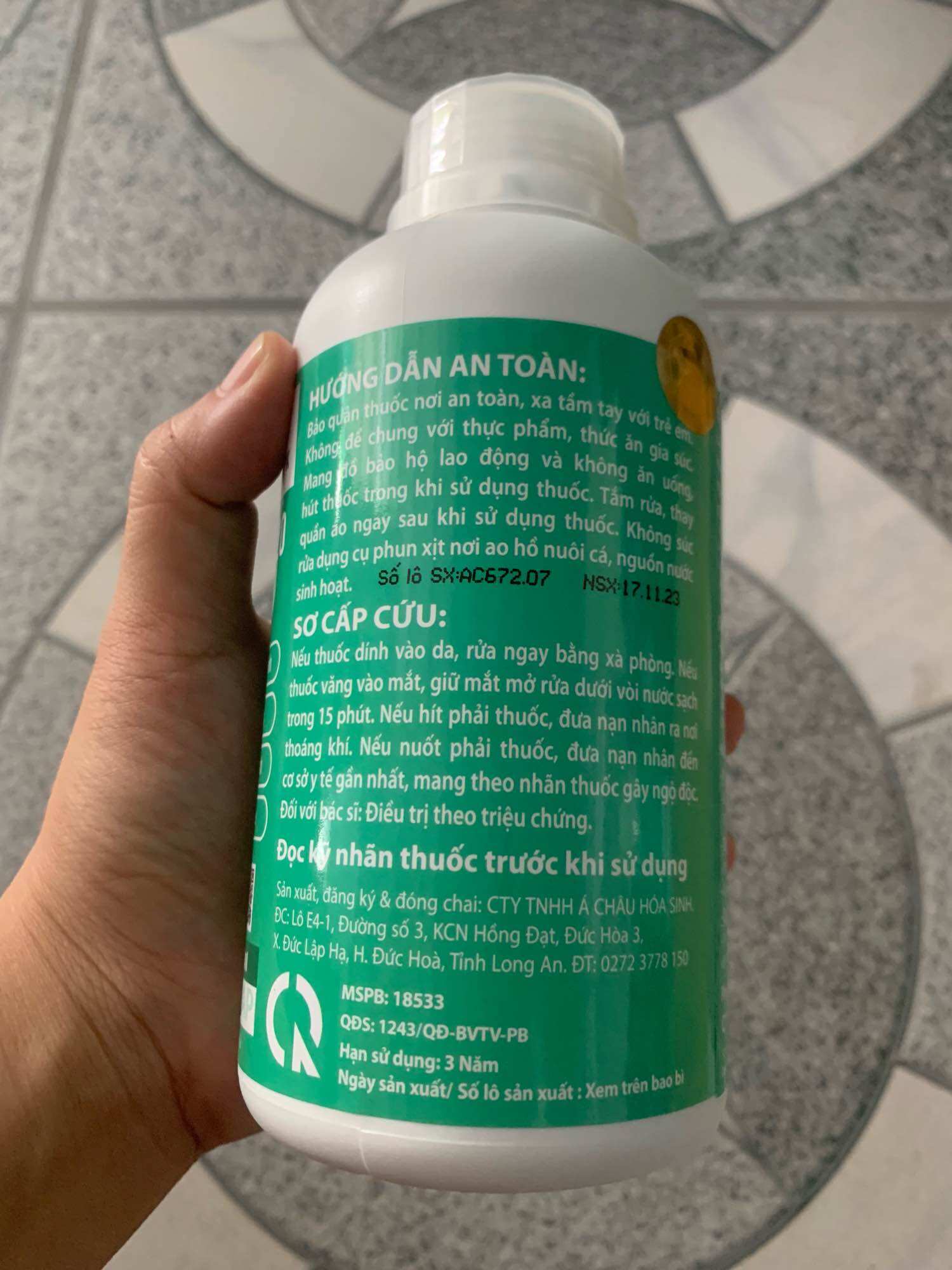1 chai Arigold 620 500ml