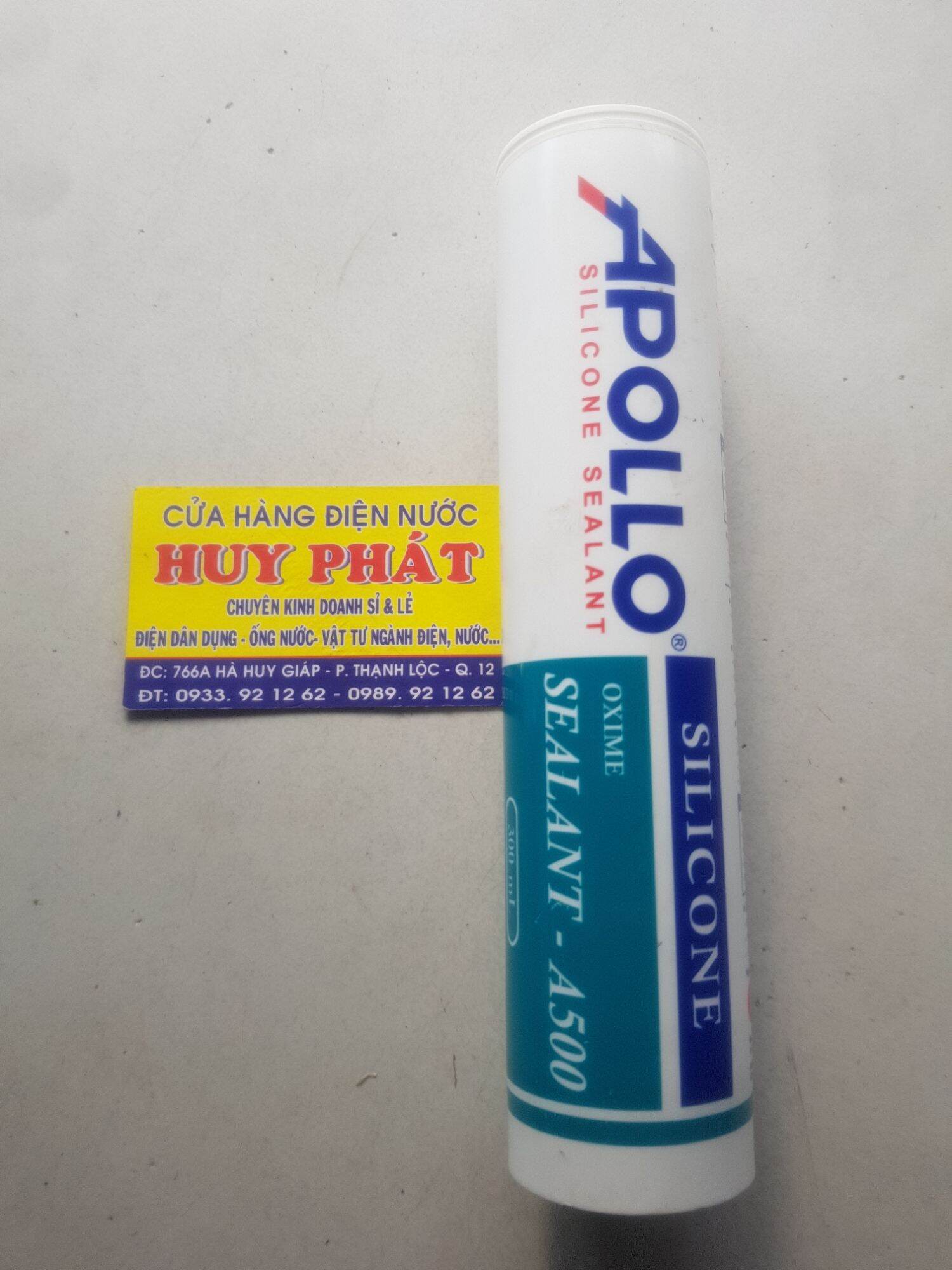 [HCM]Keo Silico A500 APOLO _ Màu trắng trong_ màu trắng sữa_ màu xám_ màu đen ( chuyên dán kính nhôm xinfa)