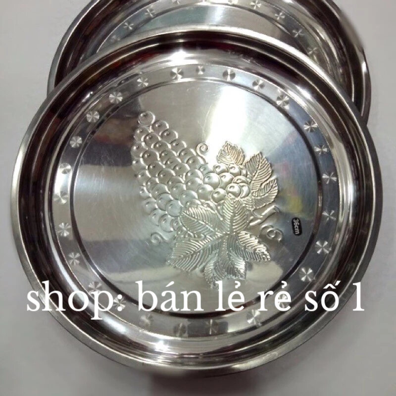 Khay tròn inox có đủ cỡ