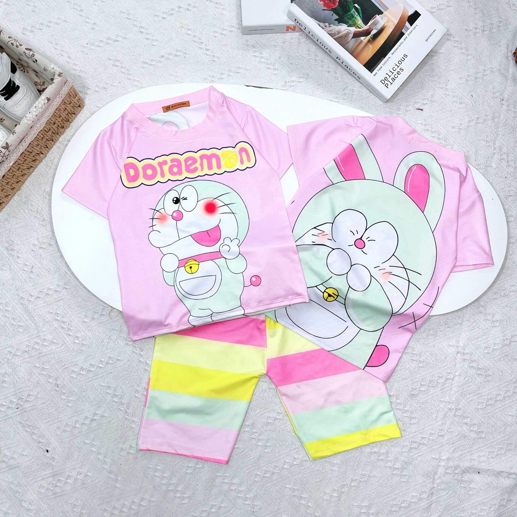 Bộ thun lạnh 3D co dãn 4 chiều size đại bé gái 20-30kg