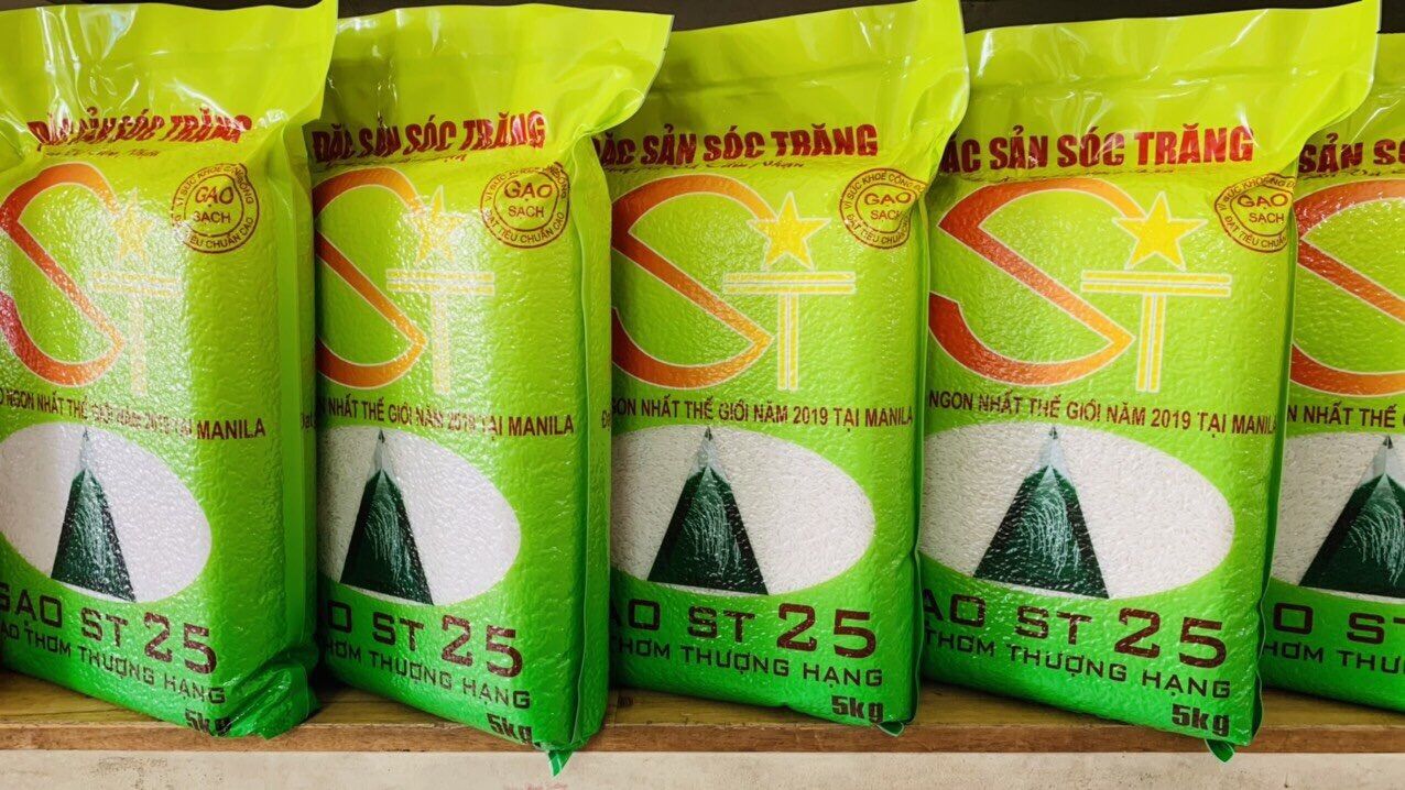 Gạo St25 Gạo ngon nhất thế giới bao 5kg hút chân không
