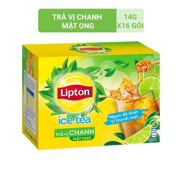 COMBO 16 GÓI TRÀ LIPTON HOÀ TAN VỊ CHANH/ĐÀO/XOÀI(NGẪU NHIÊN)