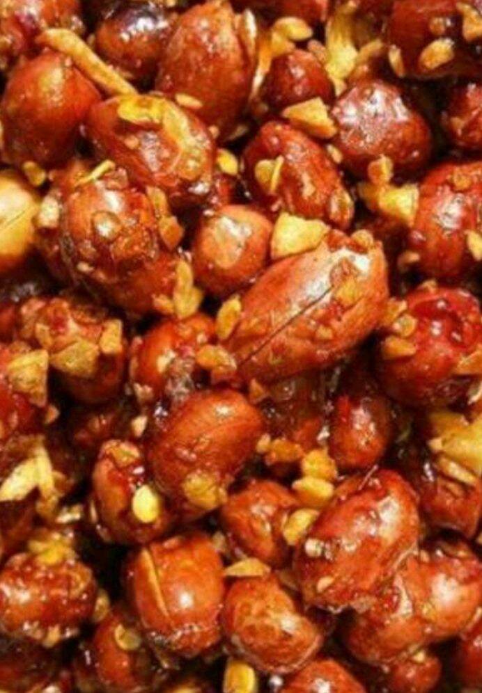 1kg đậu phộng rang tỏi ớt, ăn vặt siêu ngon