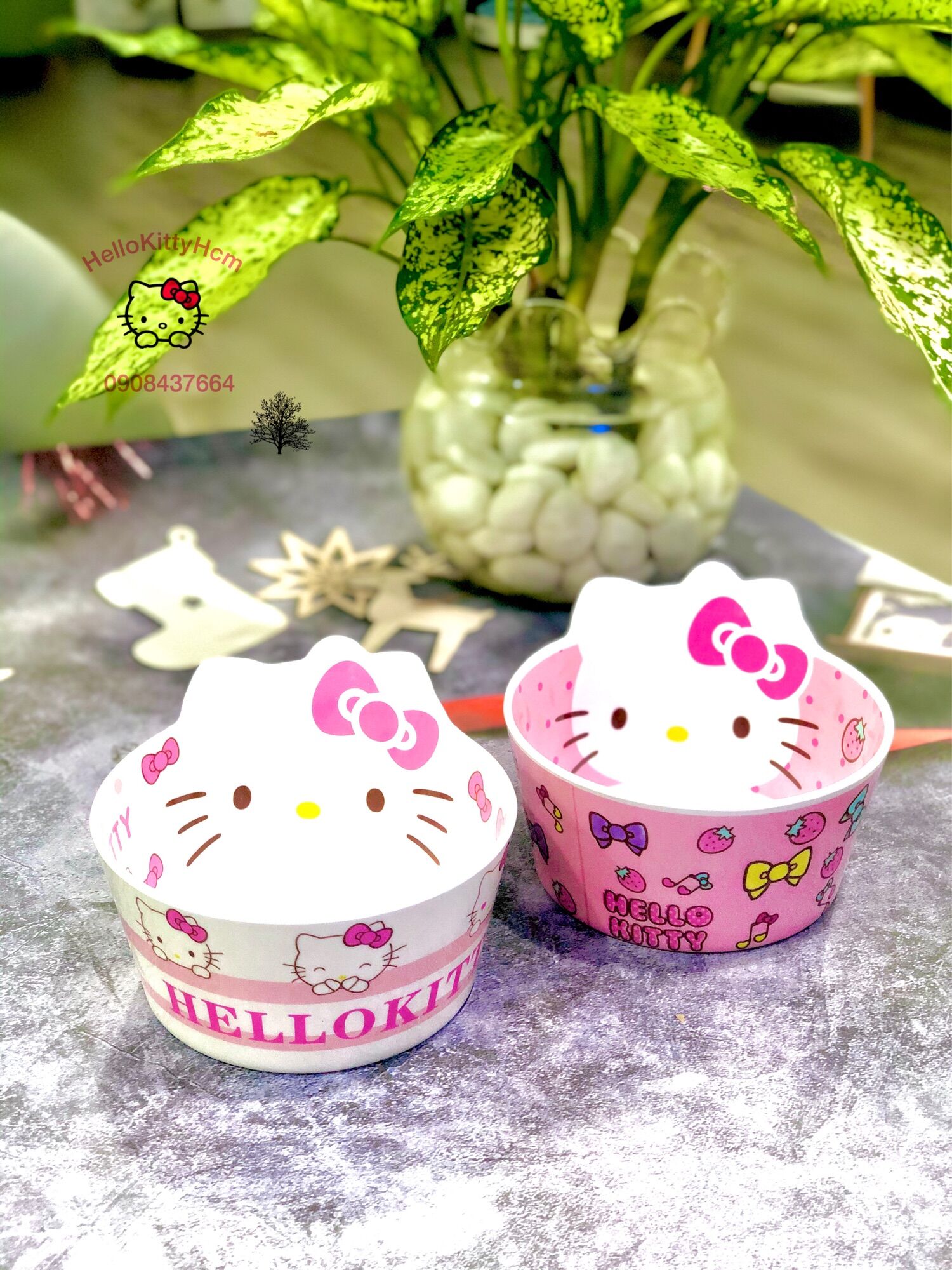 Chén nhú 3D Melamin HelloKitty