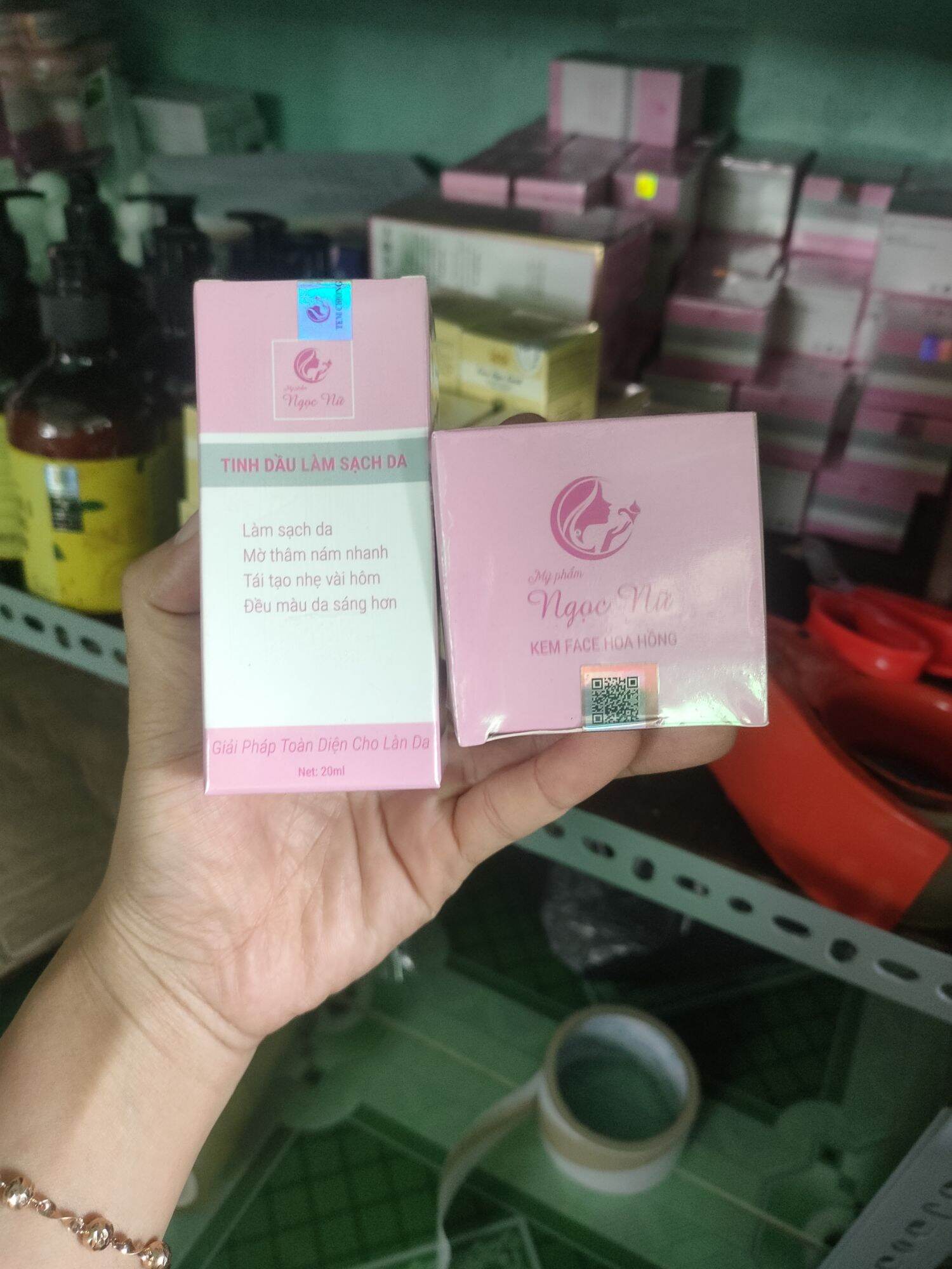 combo face hoa hồng ngọc nữ