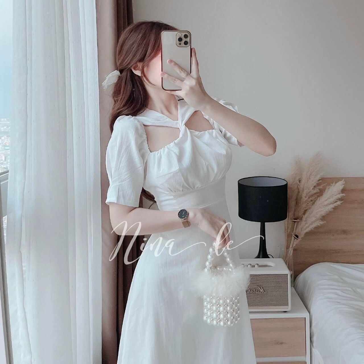 50-90kg Bigsize ĐẦM TIỂU THƯ CỔ XOẮN