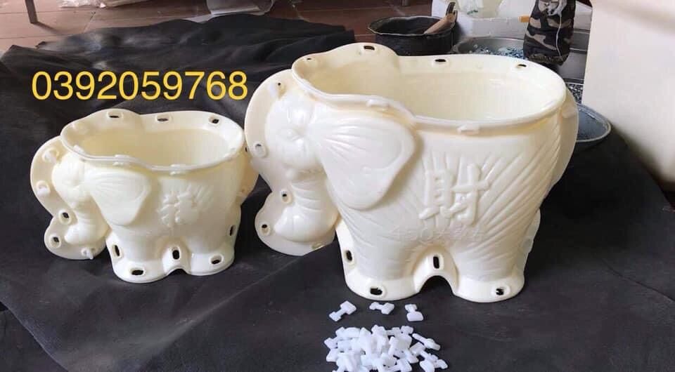 Khuôn đúc chậu cảnh hình voi lớn có lòng trong