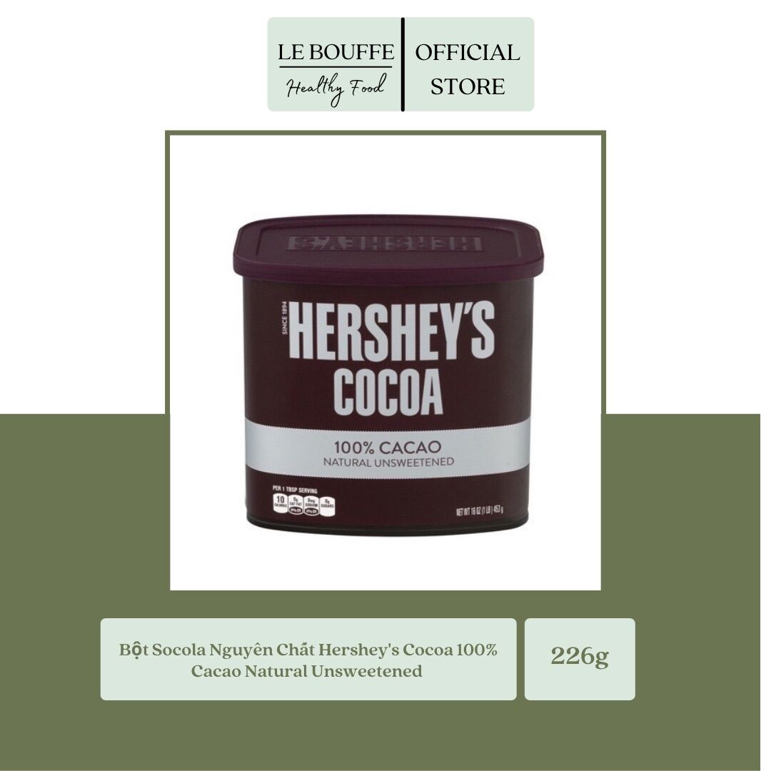 Bột Socola Hershey s Cocoa 100% Cacao 226g Product From America