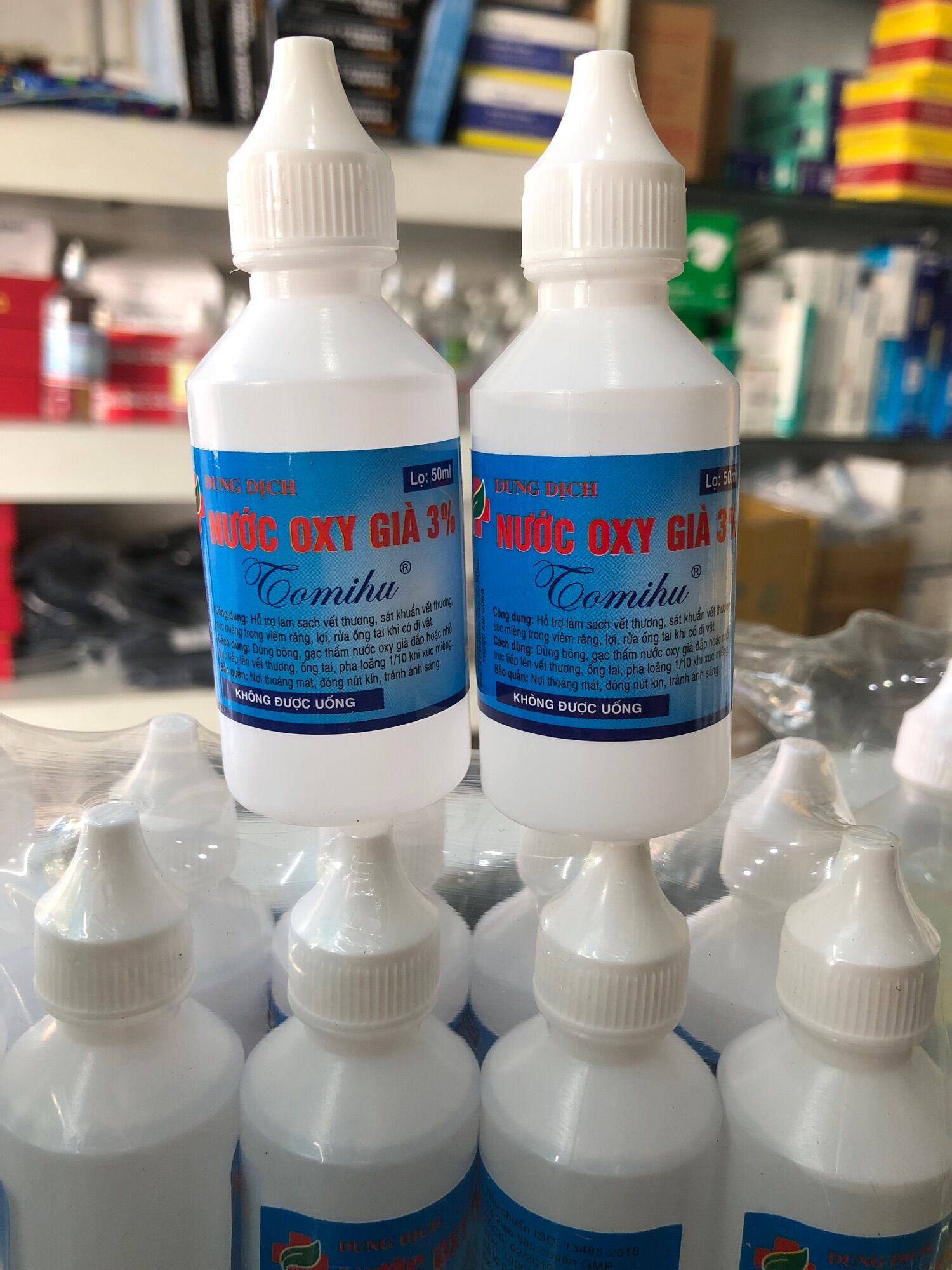 ✅ dung dịch nước oxy già 3% tomihu, oxy già sát khuẩn vết thương - nước oxy già 3%, làm sạch vết thương, sát khuẩn, vệ sinh tomihu