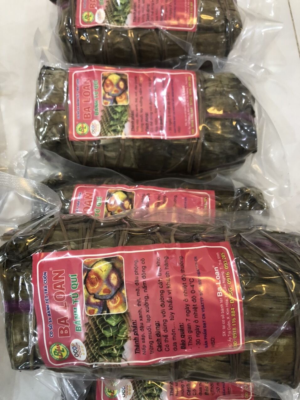 BÁNH TỨ QUÝ - BÁNH TÉT TRÀ CUÔN
