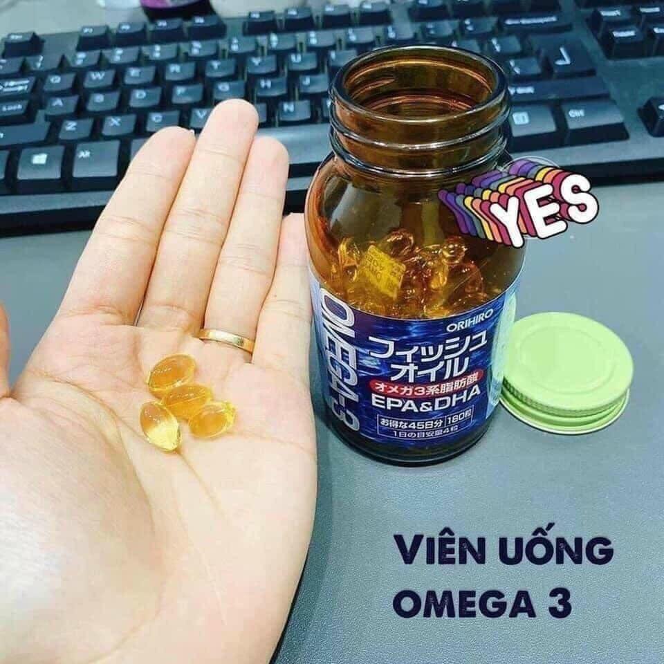 Dầu cá EPA&DHA  OMEGA3 ORIHIRO NHẬT BẢN 180VIÊN