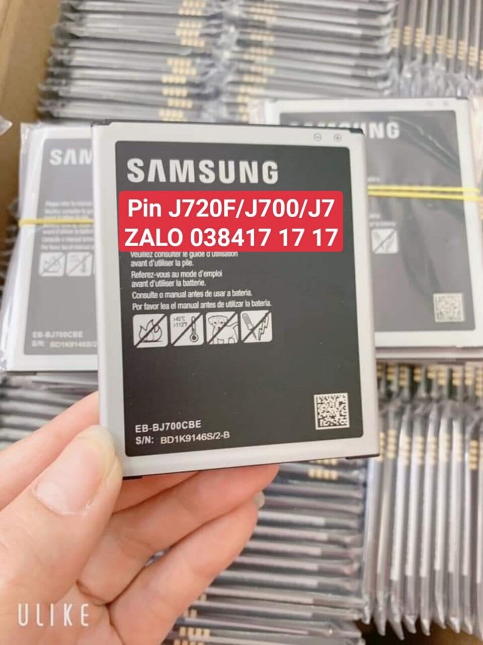 Pin sam sung j720f/j700/j7 zin