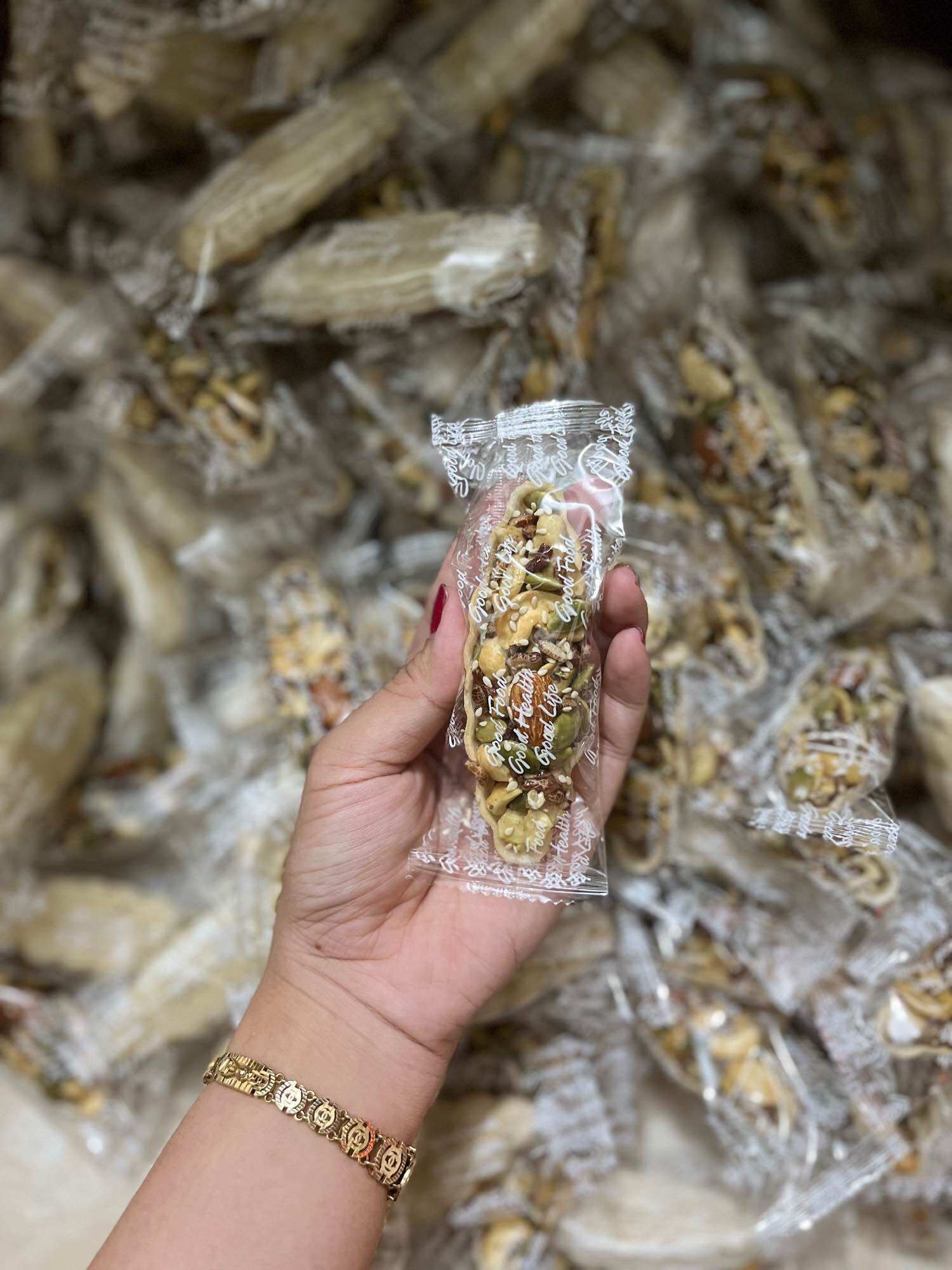 500g bánh thuyền mix hạt ngũ cốc, loại siêu hạt